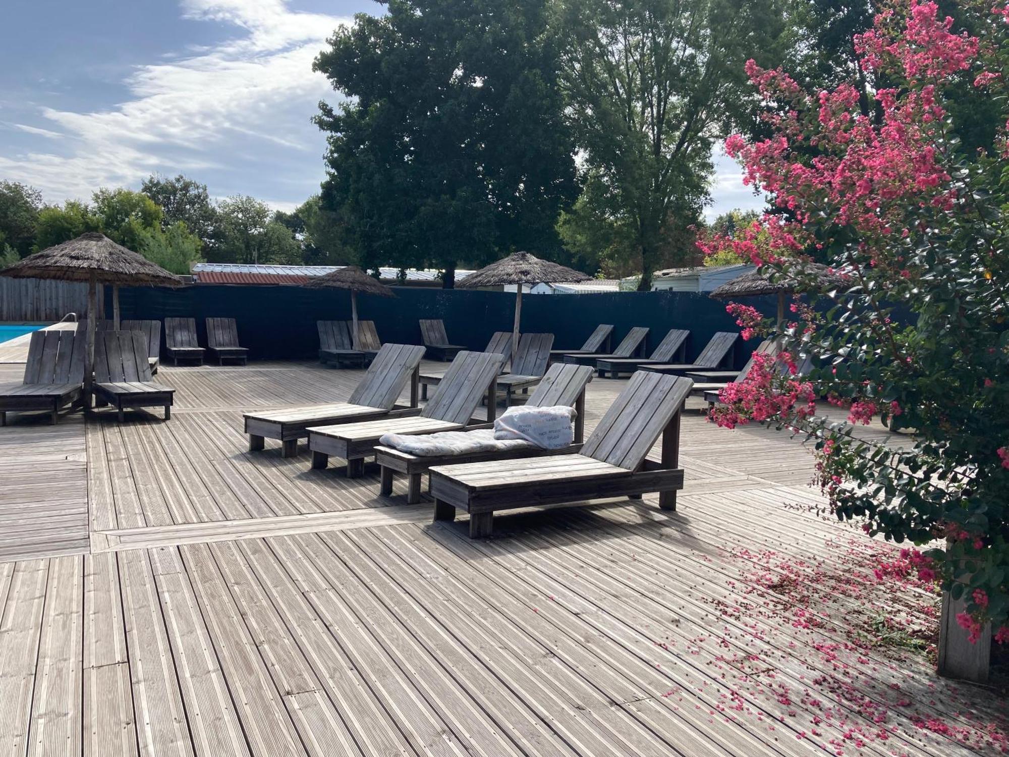 Mobilhome 6 Places - Mimizan - Camping La Lande Buitenkant foto